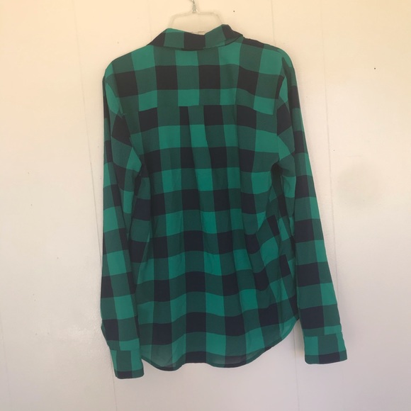 3 for $15 I love h8i Green Black Buffalo Check  M - Picture 4 of 7